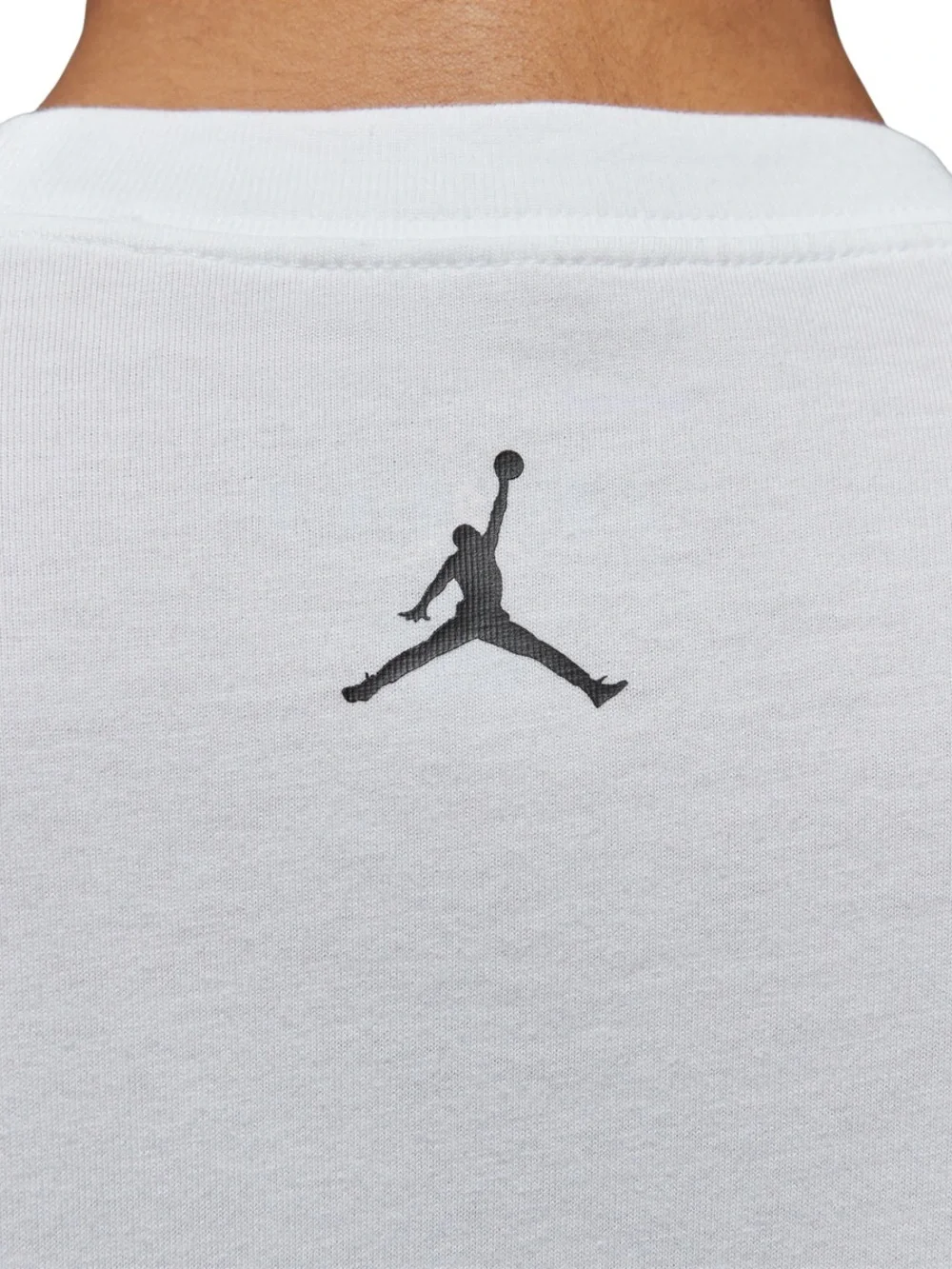 Jordan White Short-Sleeve Tee with Money Chest Print